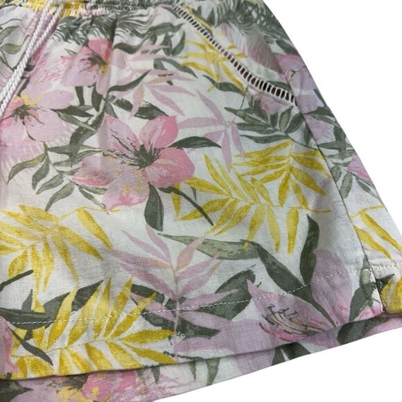 Briggs Linen Blend Floral Shorts, M - Picture 2 of 10